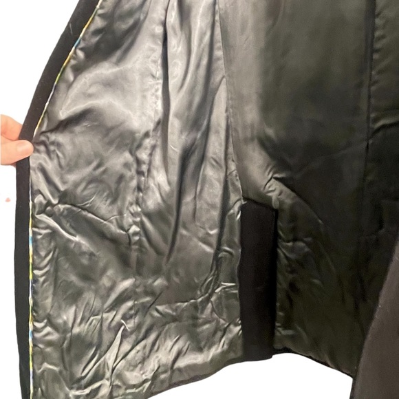 J.Crew wool blend coat women’s black with wood buttons‎ Size Medium - Picture 6 of 12